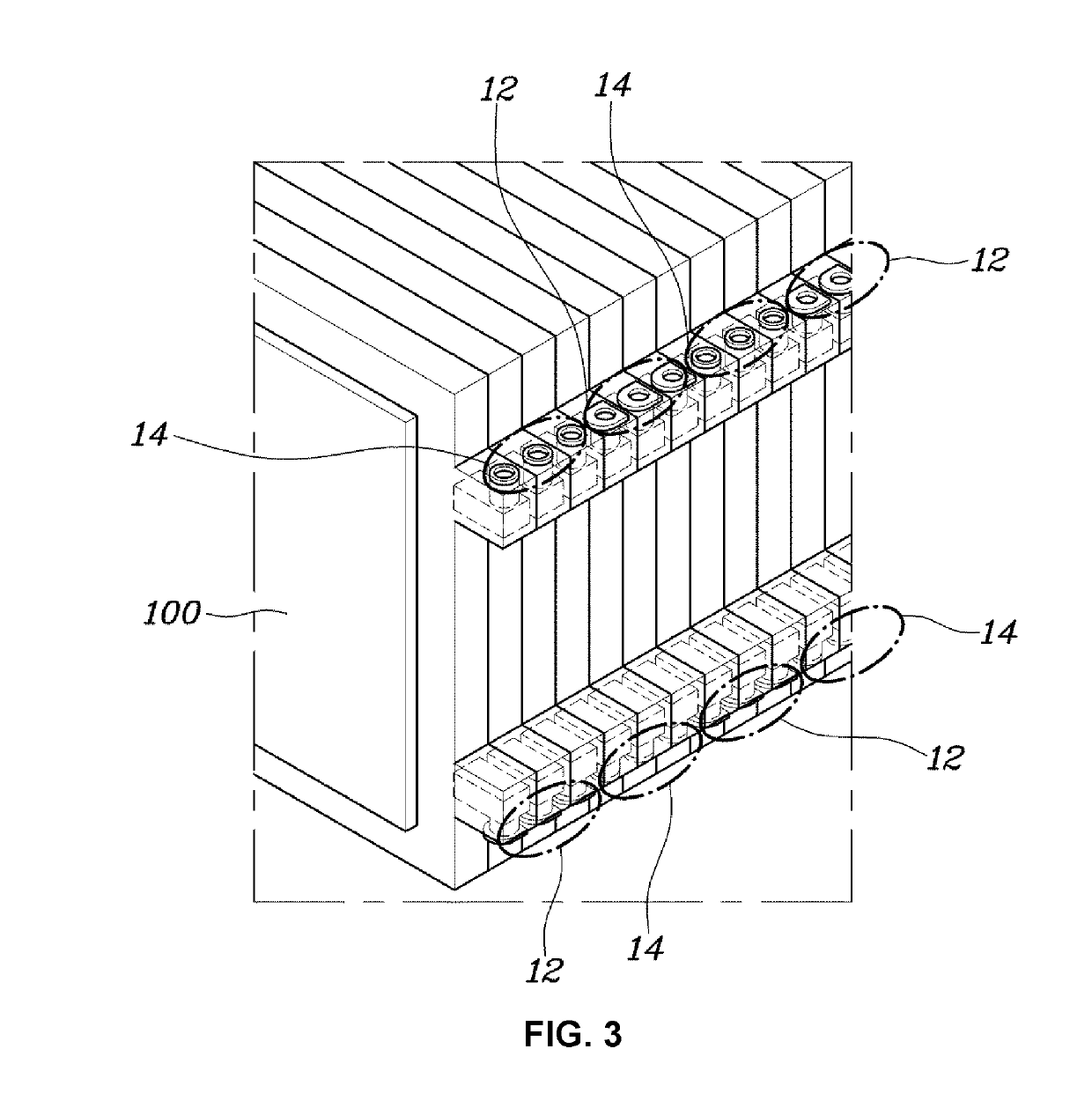 Battery pack structure of vehicle