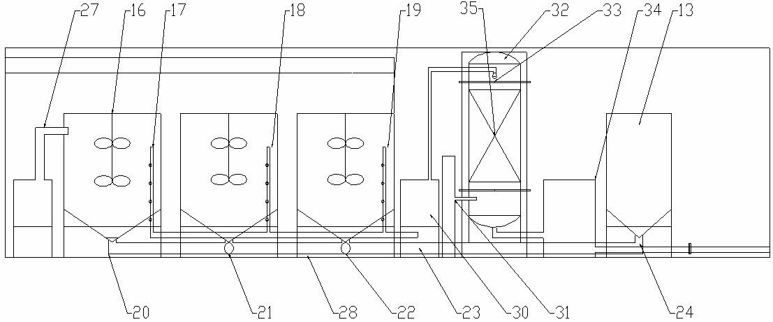 Mobile integrated sludge anaerobic acidification liquid denitrification and dephosphorization treatment device