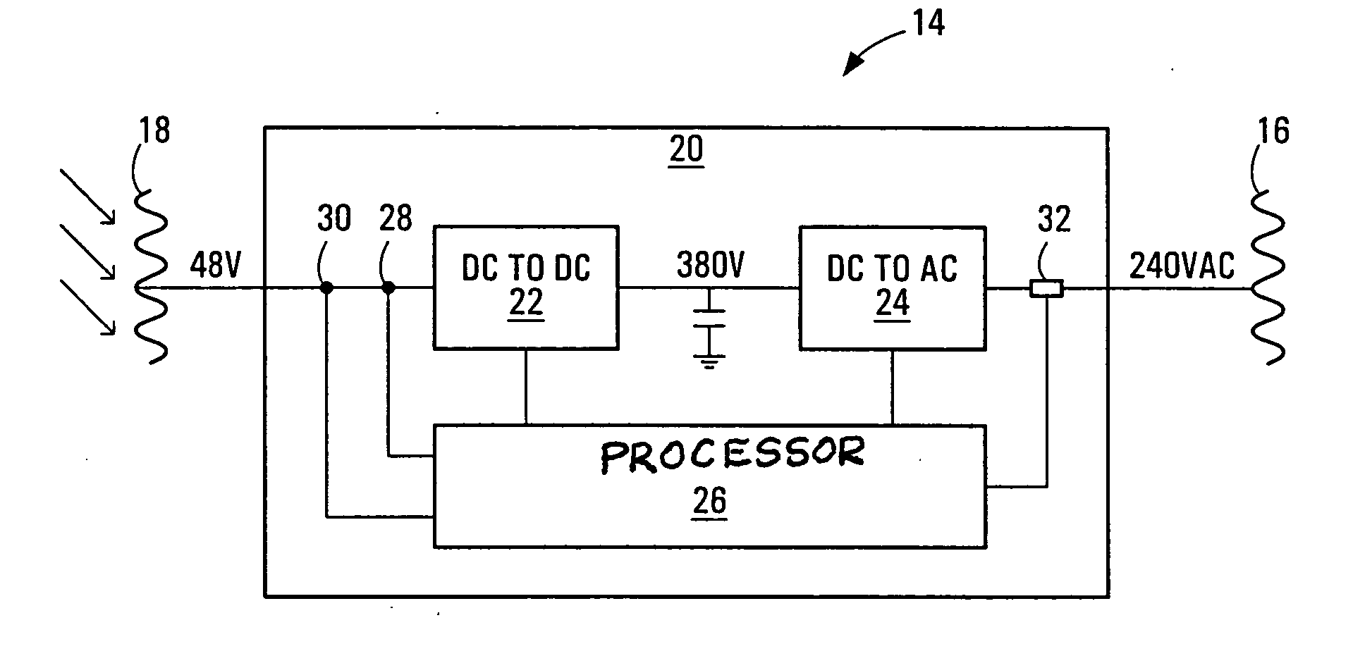 Method and apparatus for controlling power drawn from an energy converter