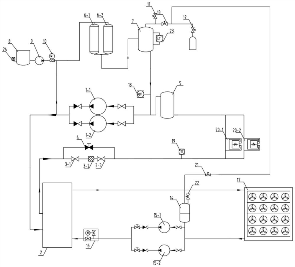 Internal and external cooling isolation water cooling system