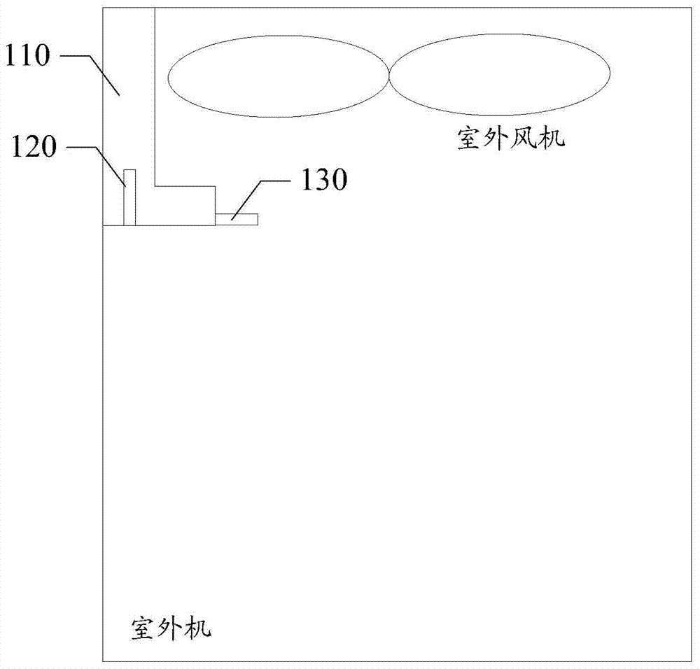 Snow accumulation judging device, air conditioner external unit and snow removal control method