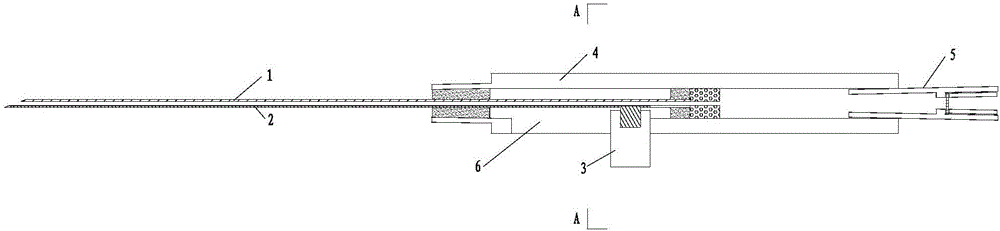 Adjustable arteriovenous puncture needle, and indwelling cannula and external protective jacket matched therewith