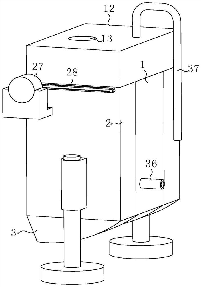 Sewage treatment device based on shipbuilding