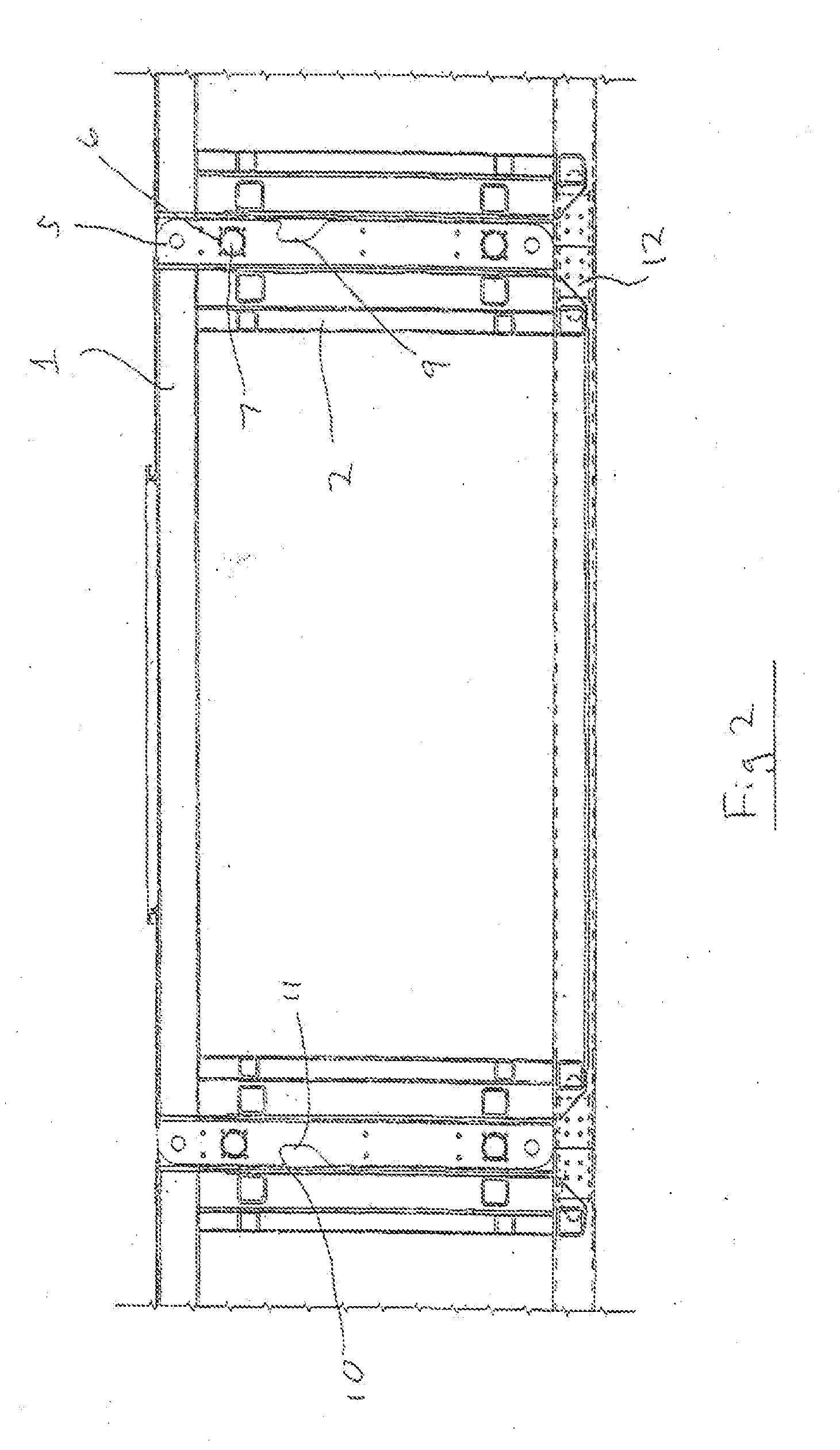 Modular skid frame with shear member