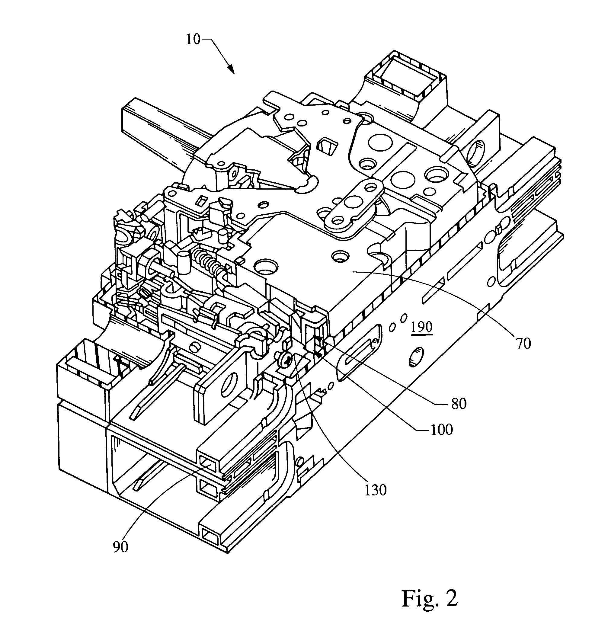 Efficient venting means for a circuit breaker