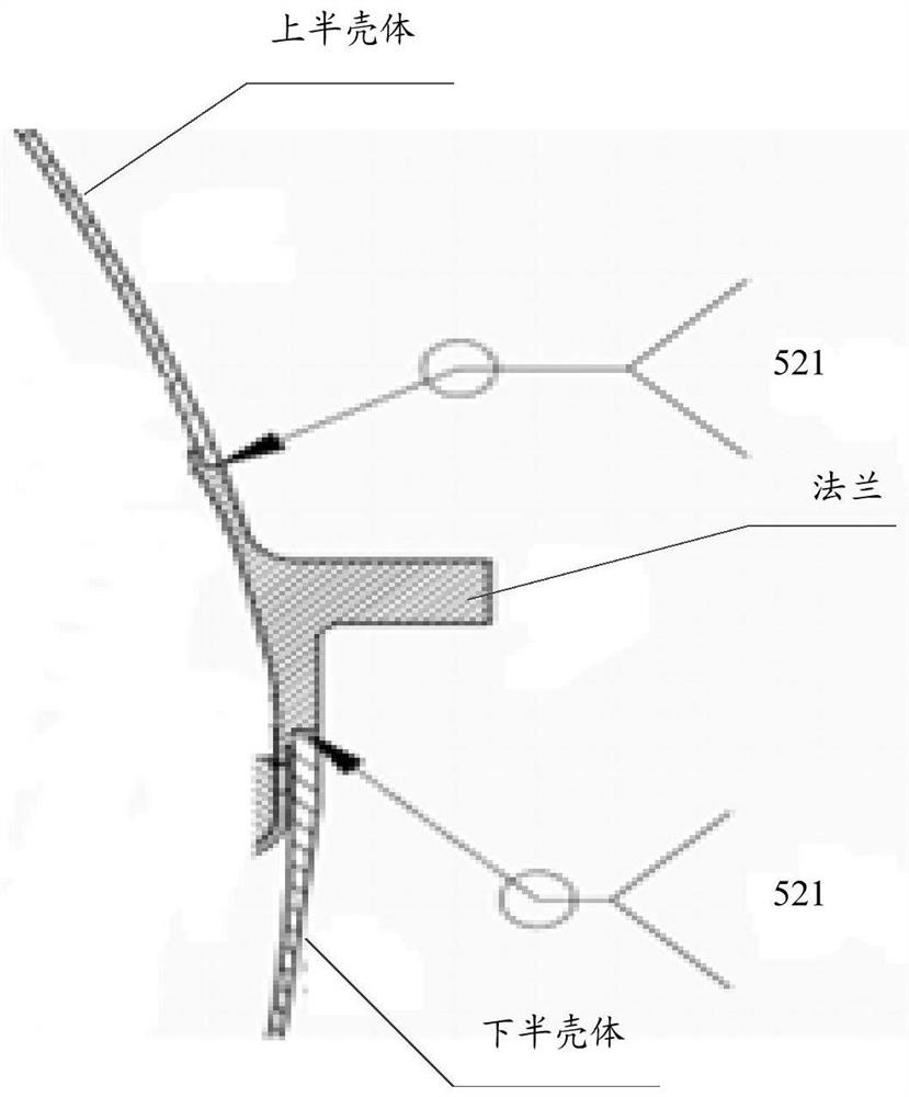 Welding method for thin-walled titanium alloy spherical member