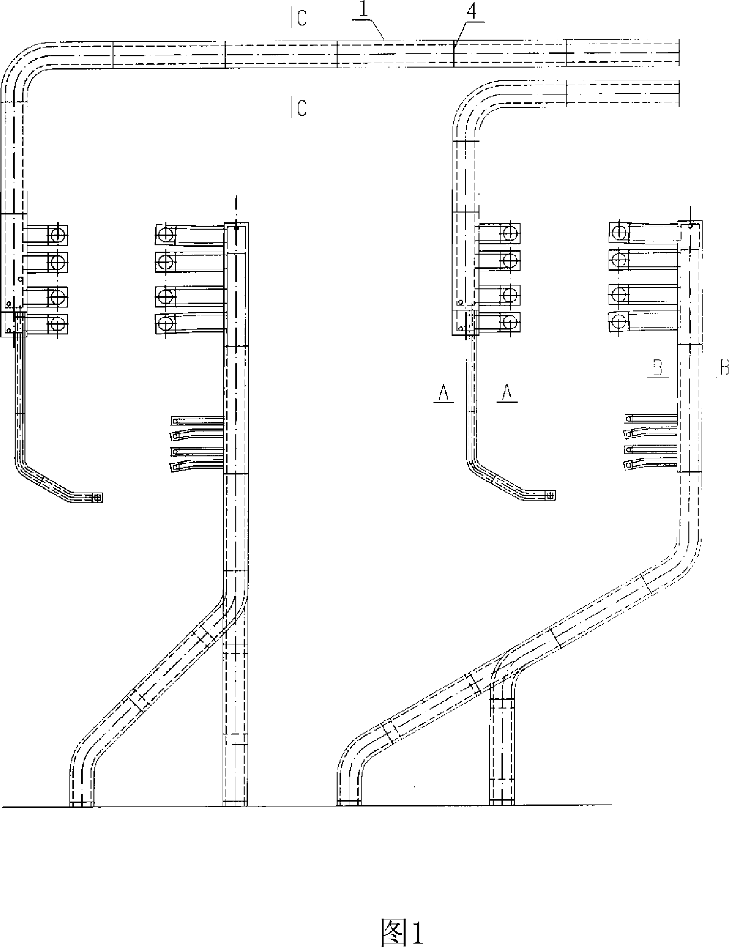 Cast-in-situs steel reinforced concrete raceway water pressure testing method