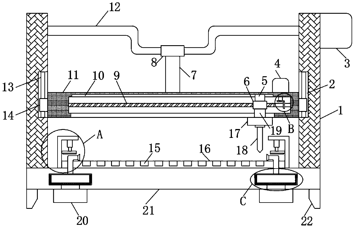 Fabric cutting equipment for mountaineering shoe manufacturing and production process