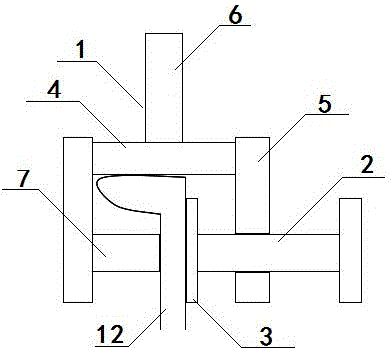 Flat-bulb steel clamping tool for non-welding installation of ribbed plate and installation method of tool