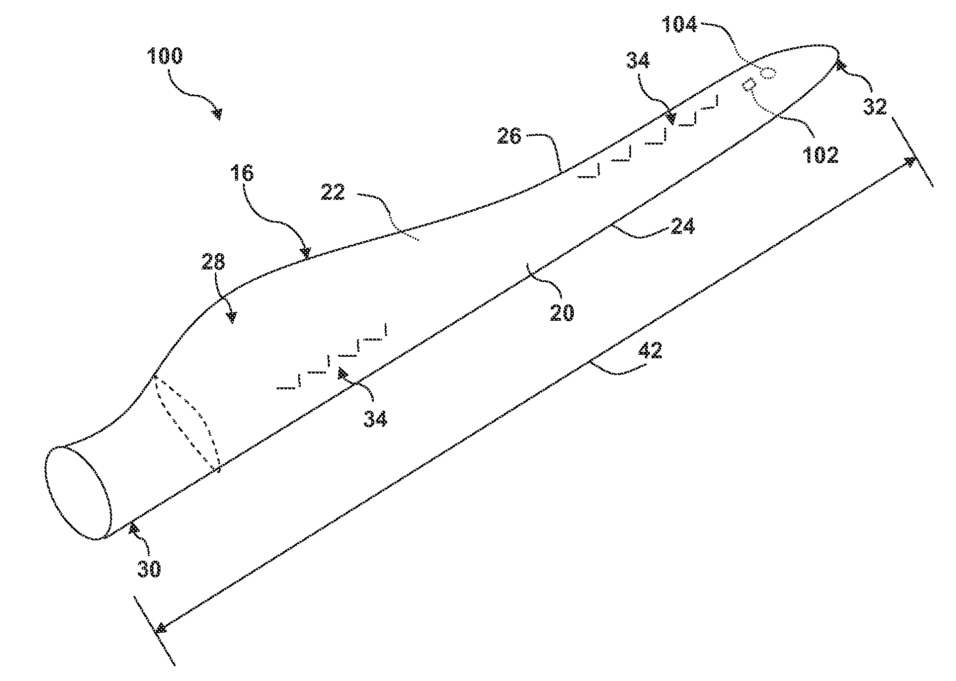 Airflow modifying element for suppressing airflow noise