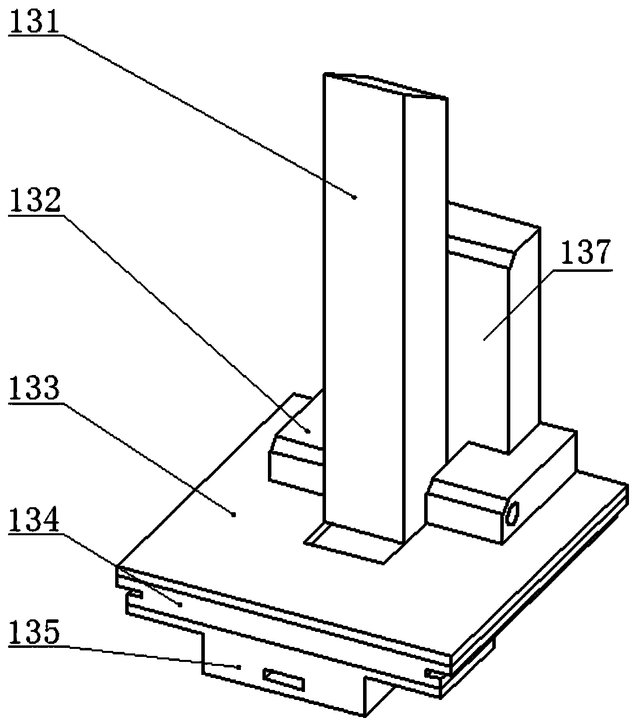 Rail-spliced type automatic seedbed moving system