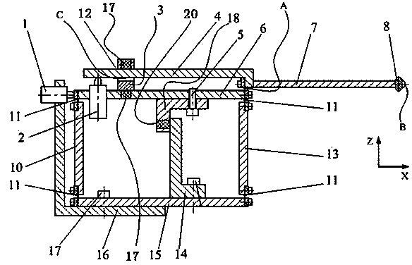 Measuring head device for measuring crankshaft