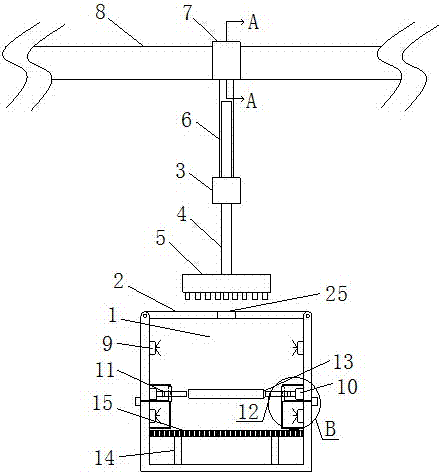 All-dimensional automobile door handle paint-spraying device