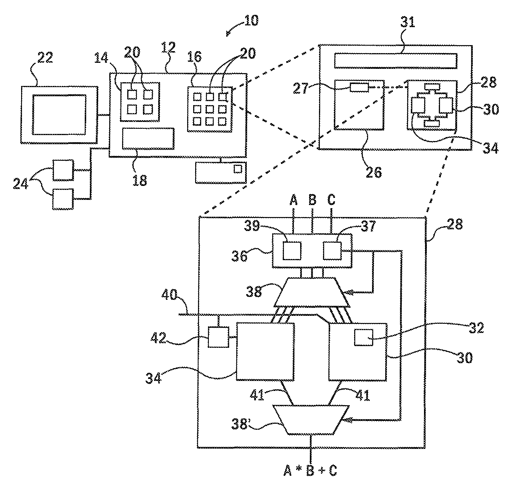 High efficiency computer floating point multiplier unit