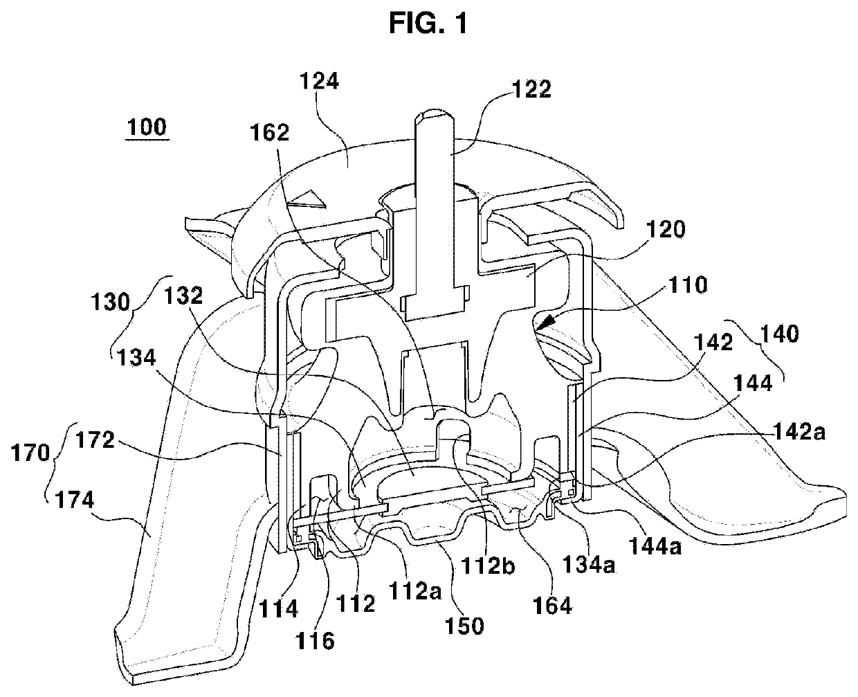 Fluid-sealed engine mount of vehicle