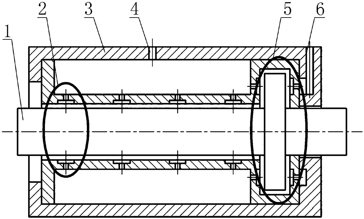 Detection compensation control system for aerostatic spindle