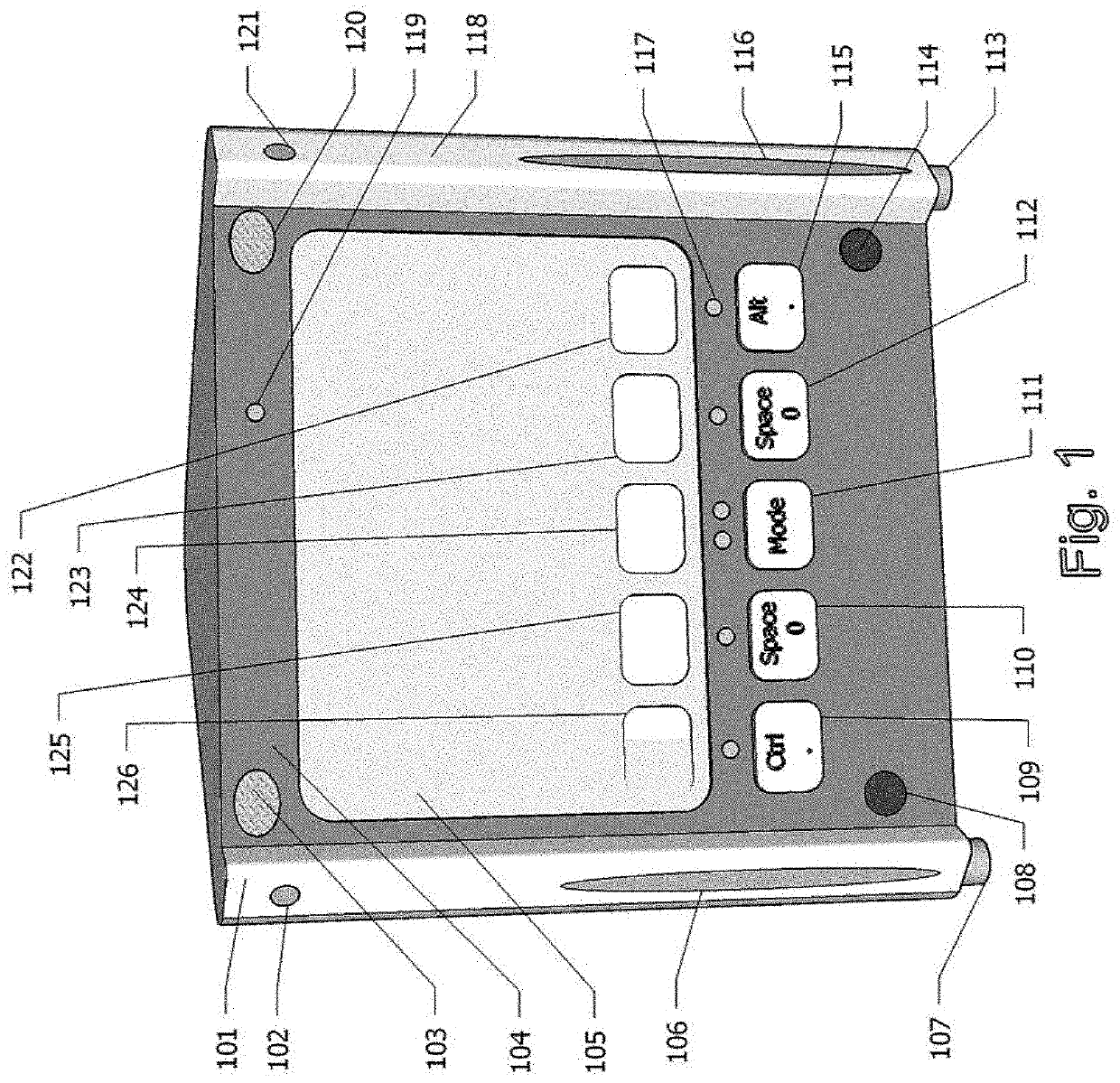 Talking multi-surface keyboard