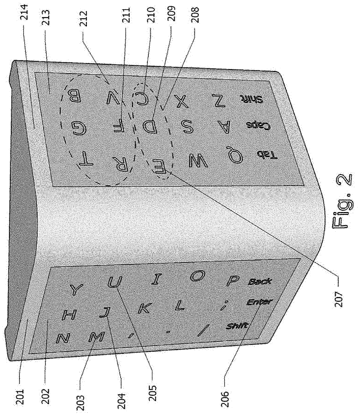 Talking multi-surface keyboard