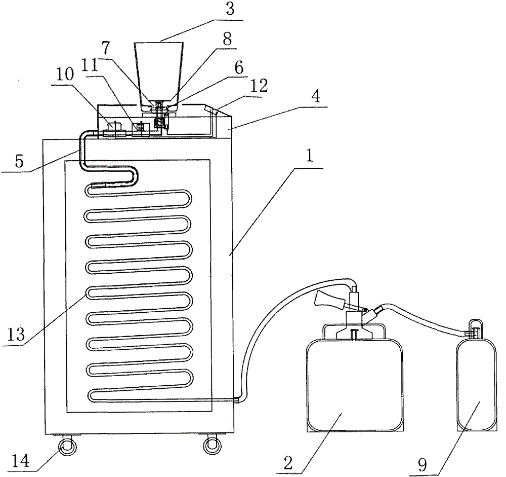 Draft beer filling machine