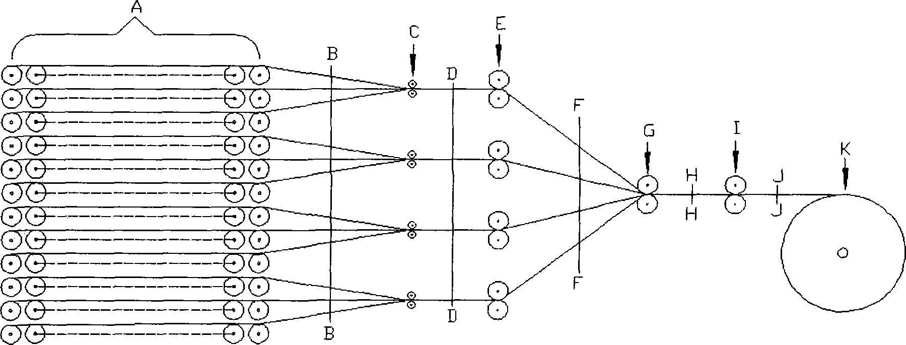 Filtering material for oil well sand preventing screen pipe and method for making same