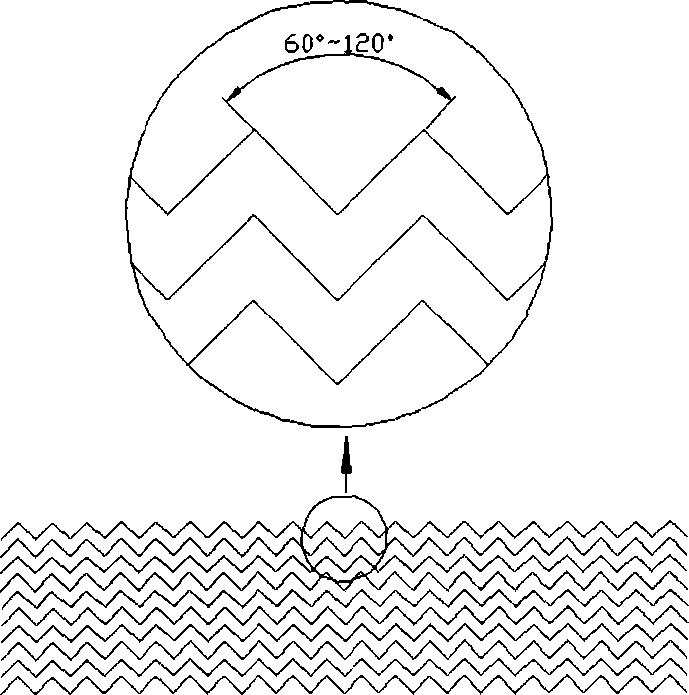 Filtering material for oil well sand preventing screen pipe and method for making same