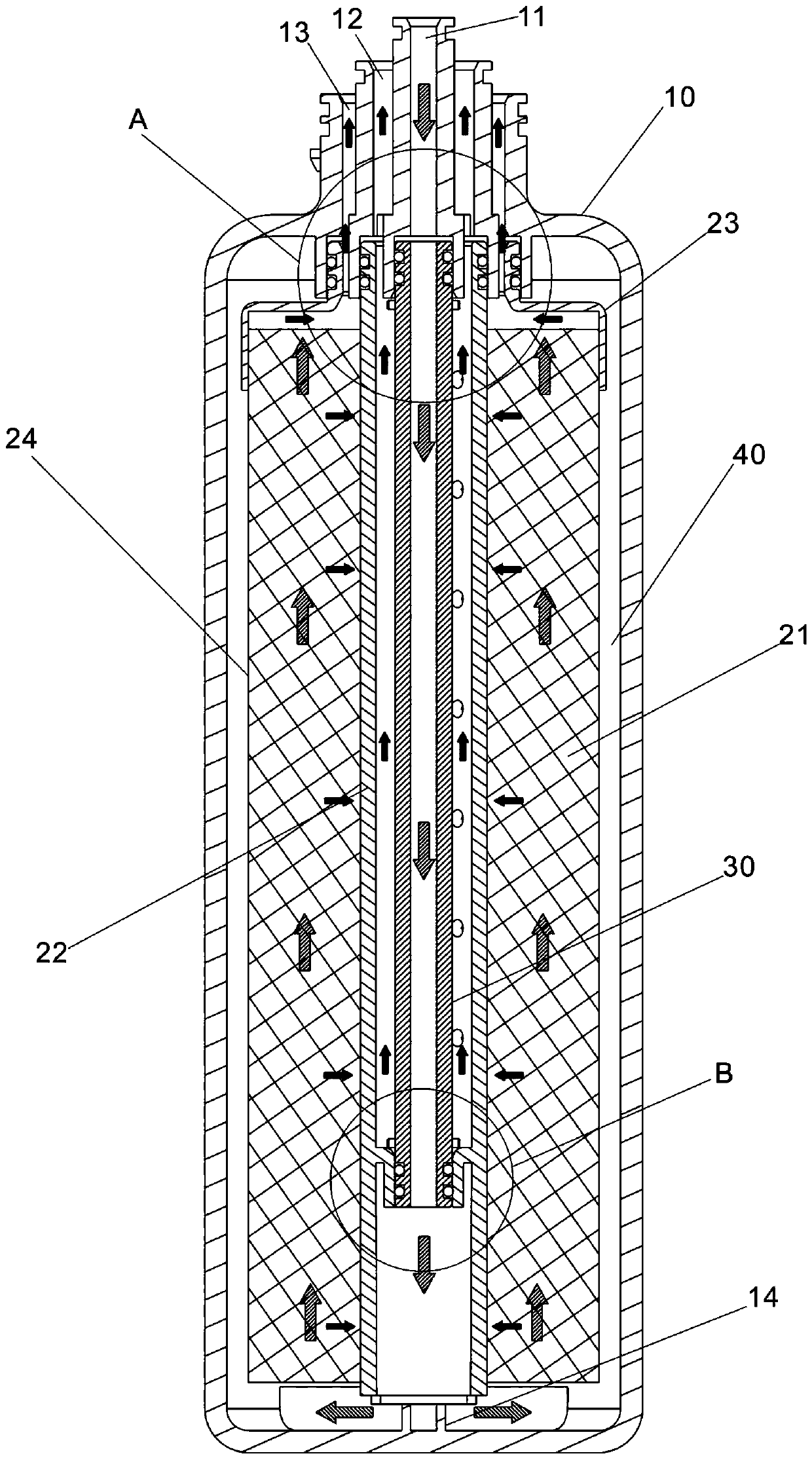 Filtering device and filtering system