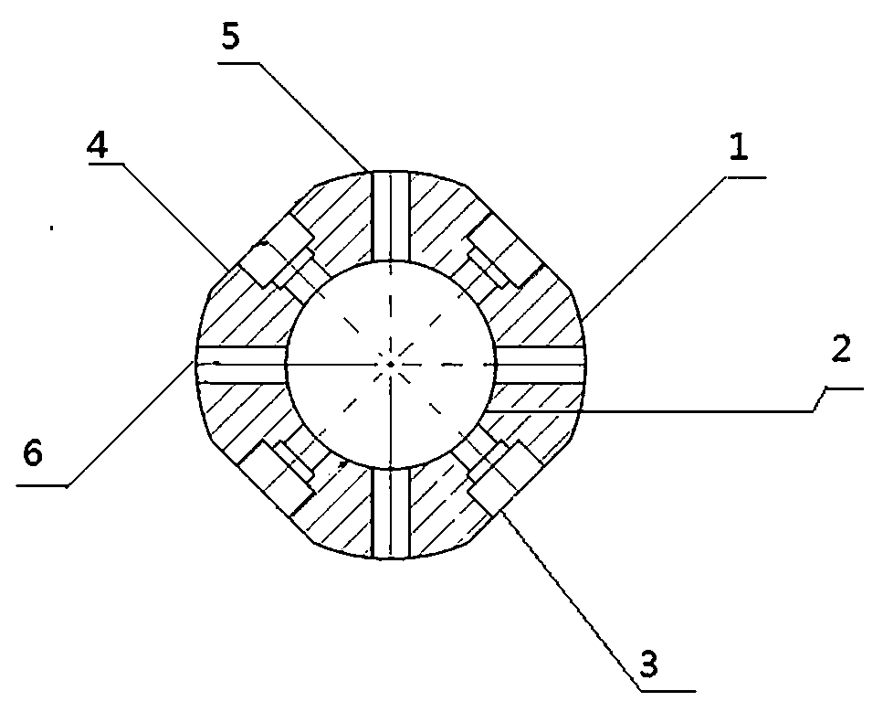 Multi-pole rod support device with single cylindrical surface positioning function, multi-pole rod device and multi-pole rod mounting method