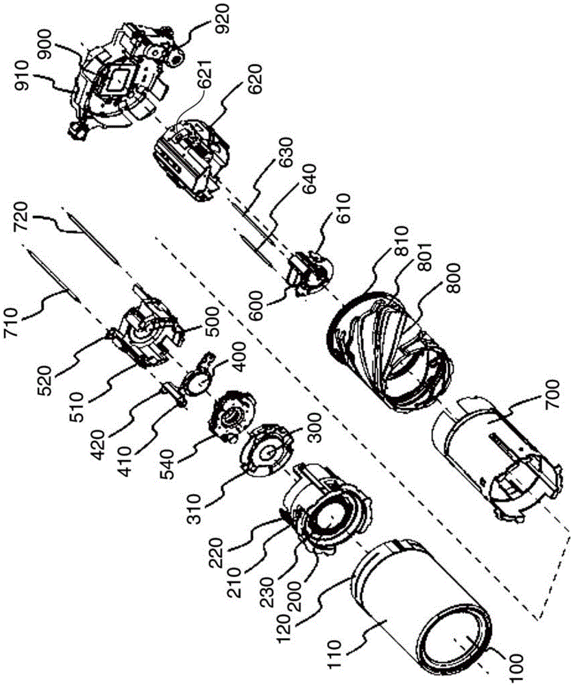 Lens barrel preventing lens barrel vibration phenomenon and imaging device