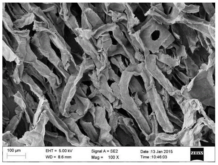 Preparation method of a sponge-like graphene-based stretchable gas sensor