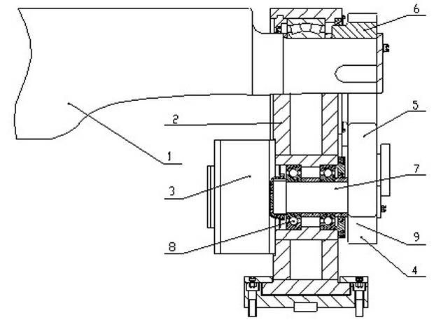 Lower roll driving mechanism of down-adjusting plate bending machine