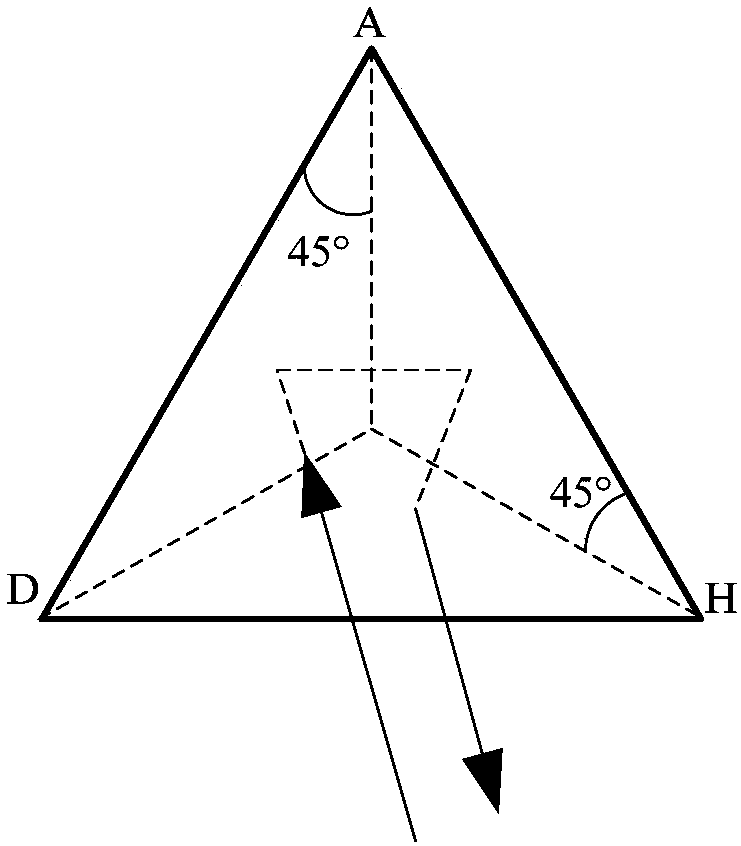 Large-aperture reflection optical system detection device and method