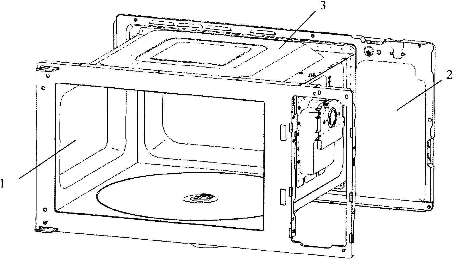 Microwave oven with novel rotating disk structure