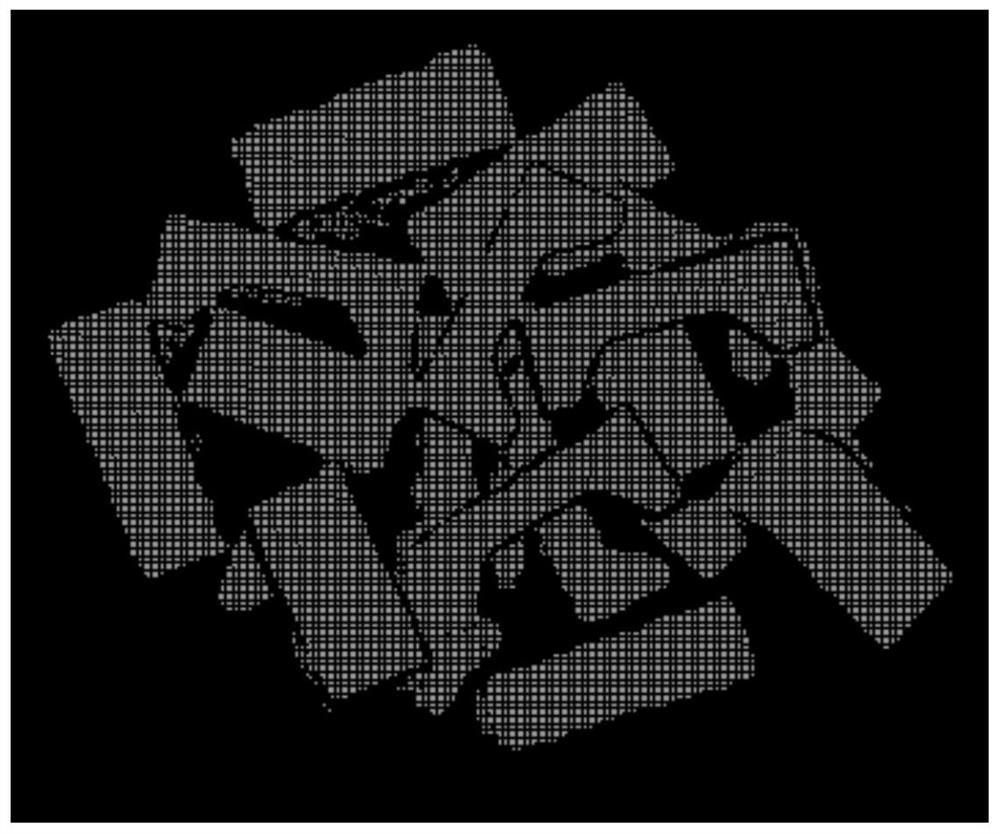 Stacked scattered target point cloud segmentation method based on convex region growth