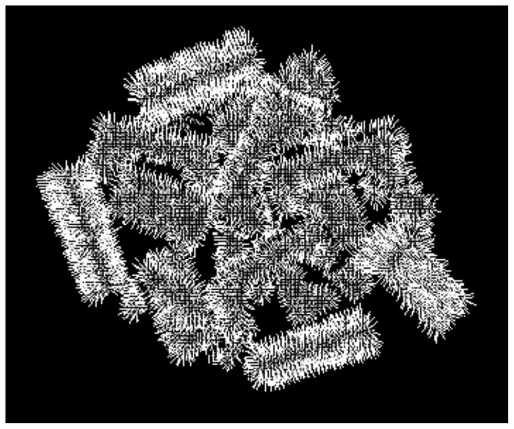 Stacked scattered target point cloud segmentation method based on convex region growth