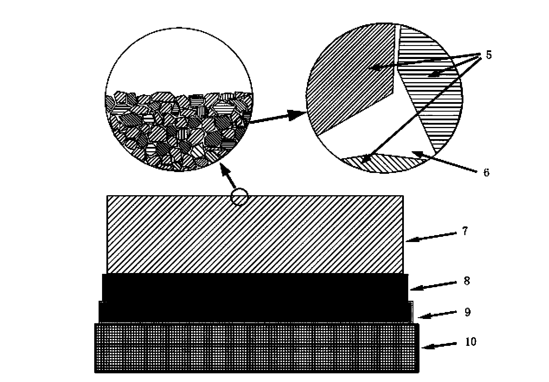 Titanium-aluminum-silver-nitride nano composite coating and preparation method thereof