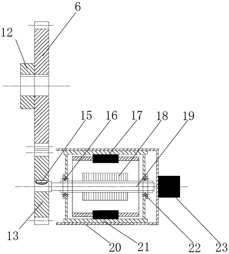 Gear and rack type electromechanical inertia mass energy feedback device