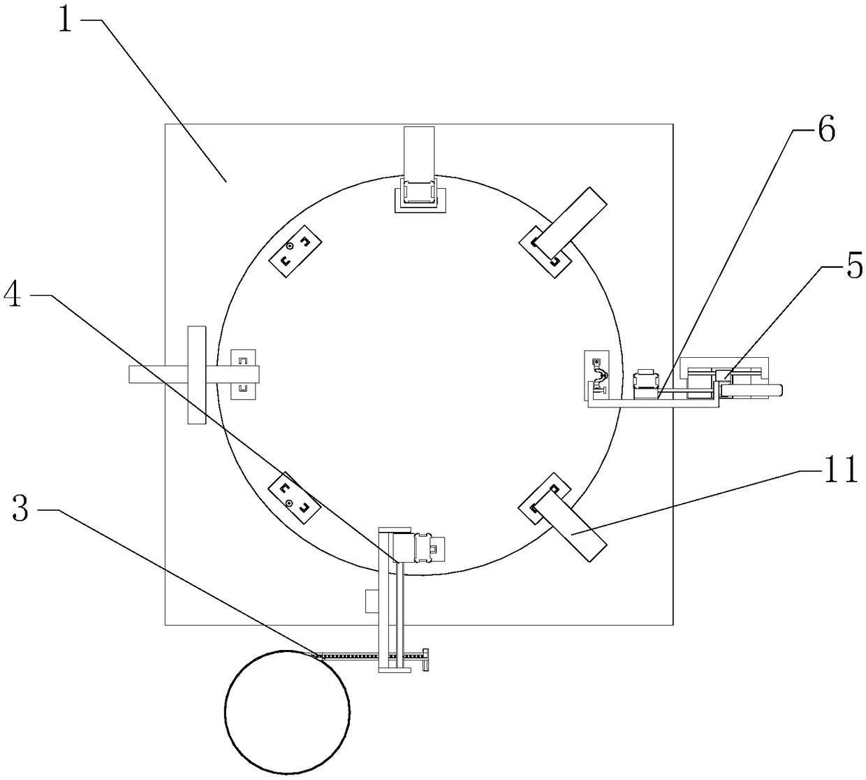 Automatically assembling device for rotary switch contact piece