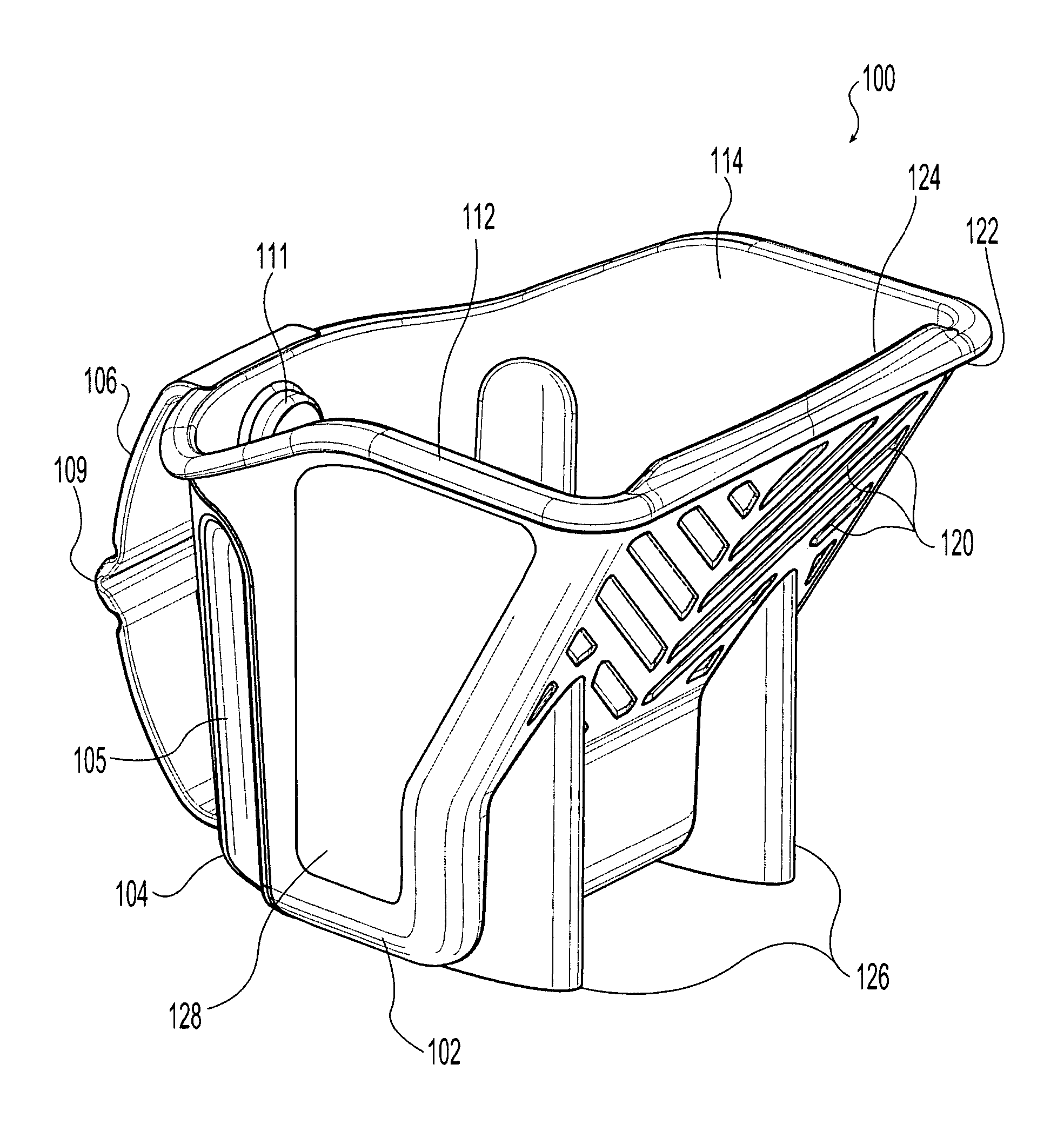 Hand-held paint container