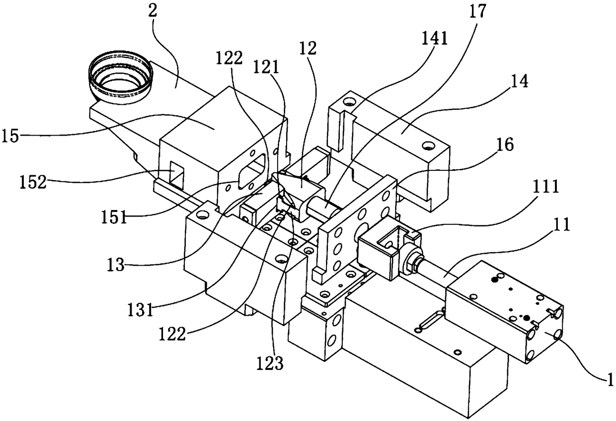 Self-locking sliding block device applied to injection mold