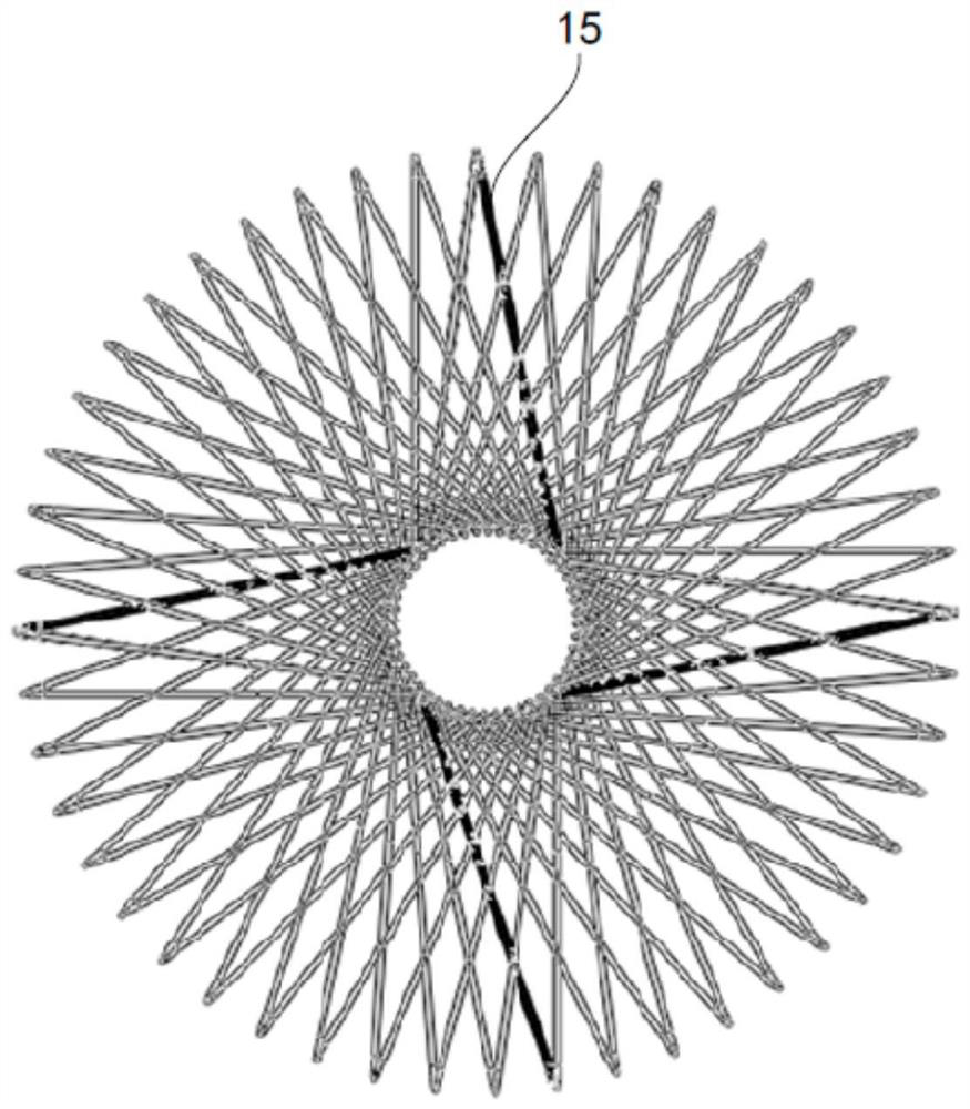 Net basket type thrombus removing device