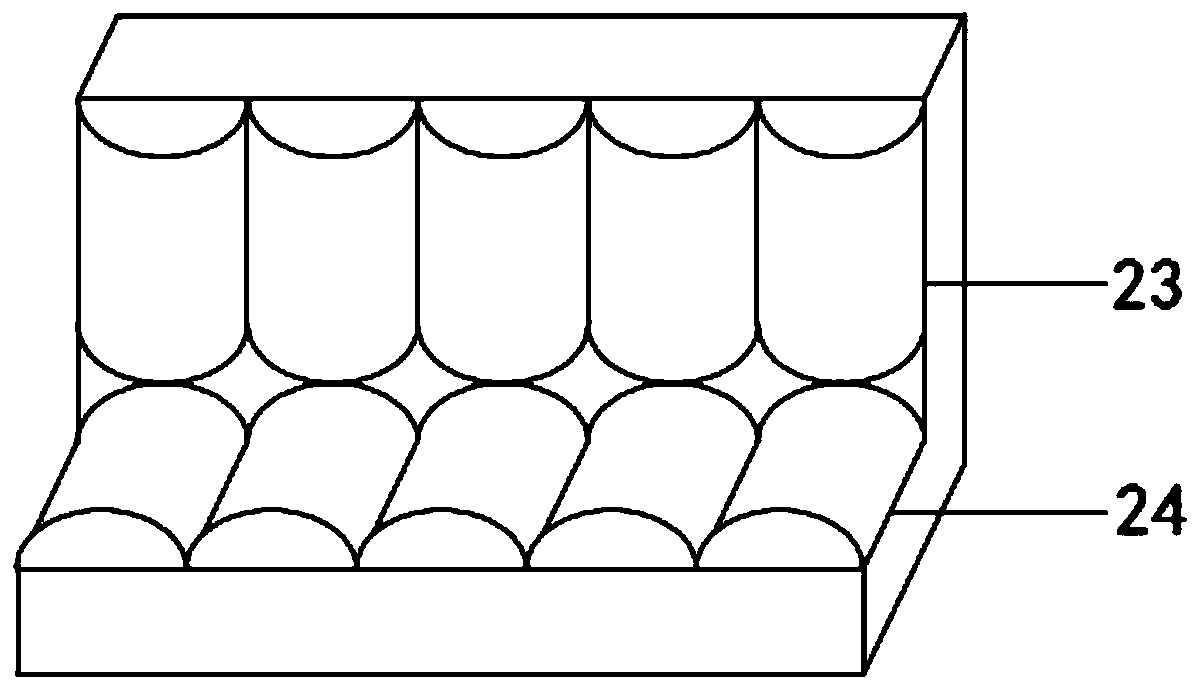 LED light mirror provided with light strip storage structure