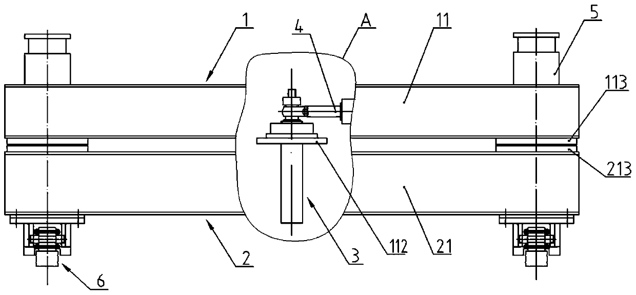 Bottom die trolley of short-line matching prefabricated box girder