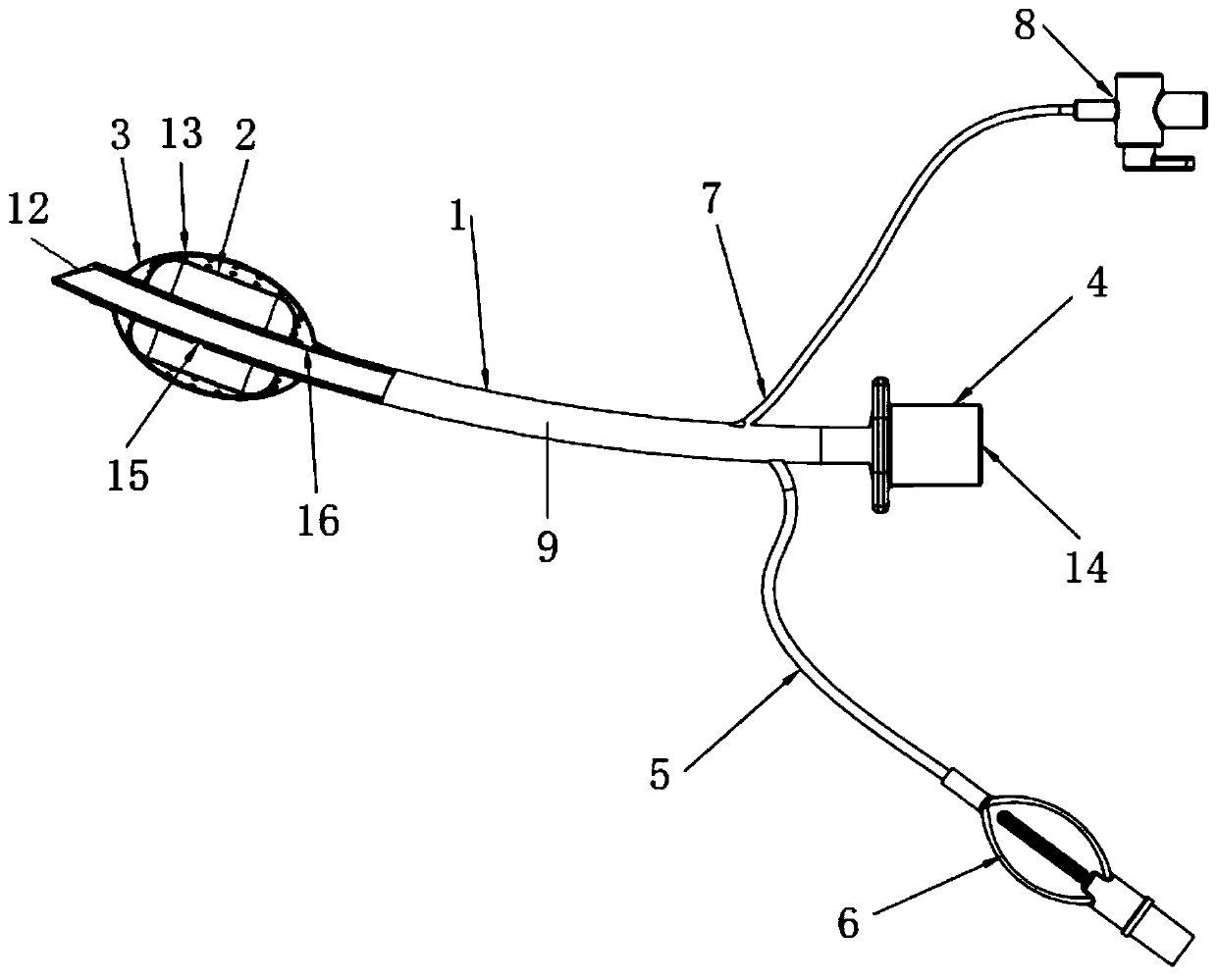 Nasopharynx ventilating pipeline