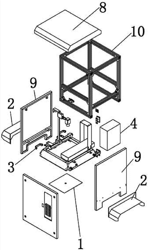 Structure of on-line appearance detector and detection method thereof