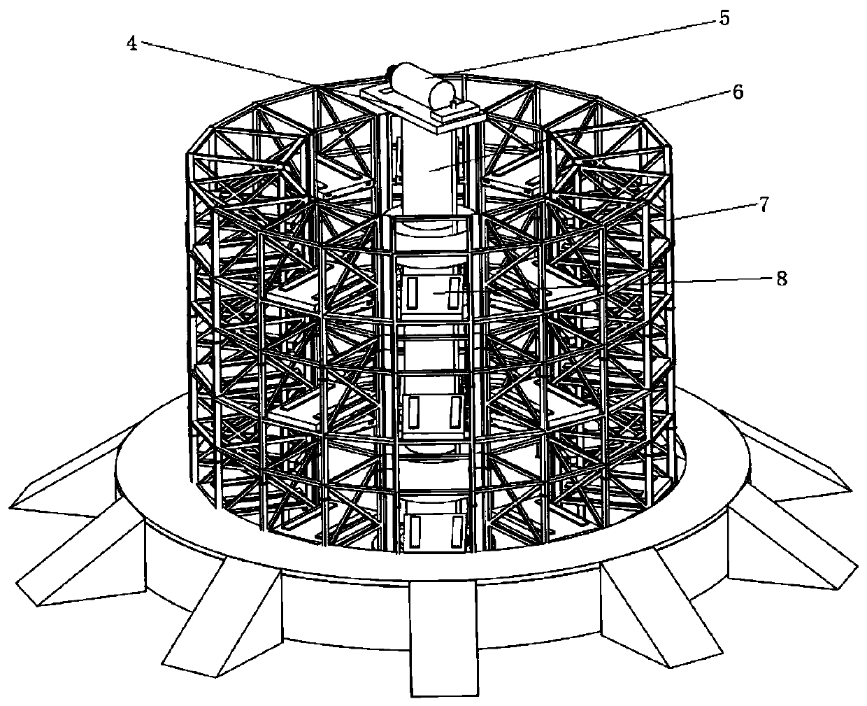 Annular parking device