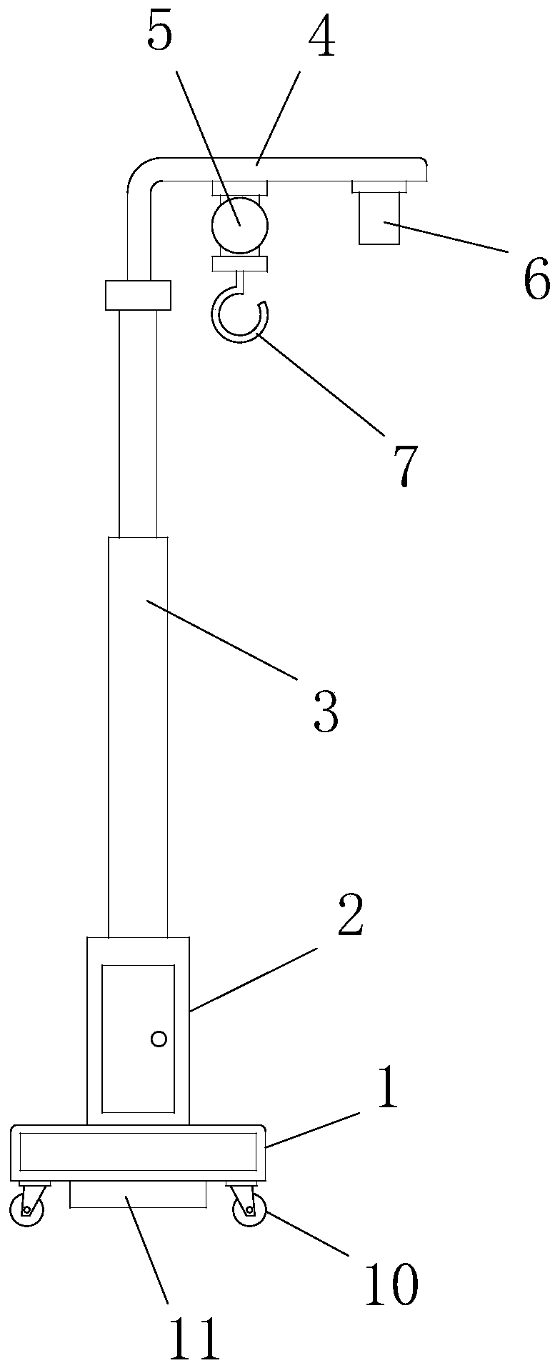 Medical multifunctional height adjusting frame