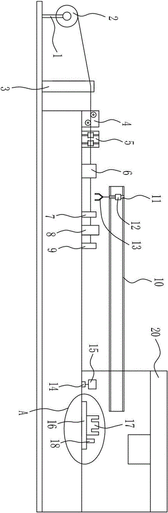 Automatic cable shearing and bundling device