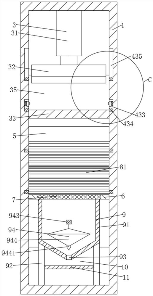 Bulk steel slag crushing device