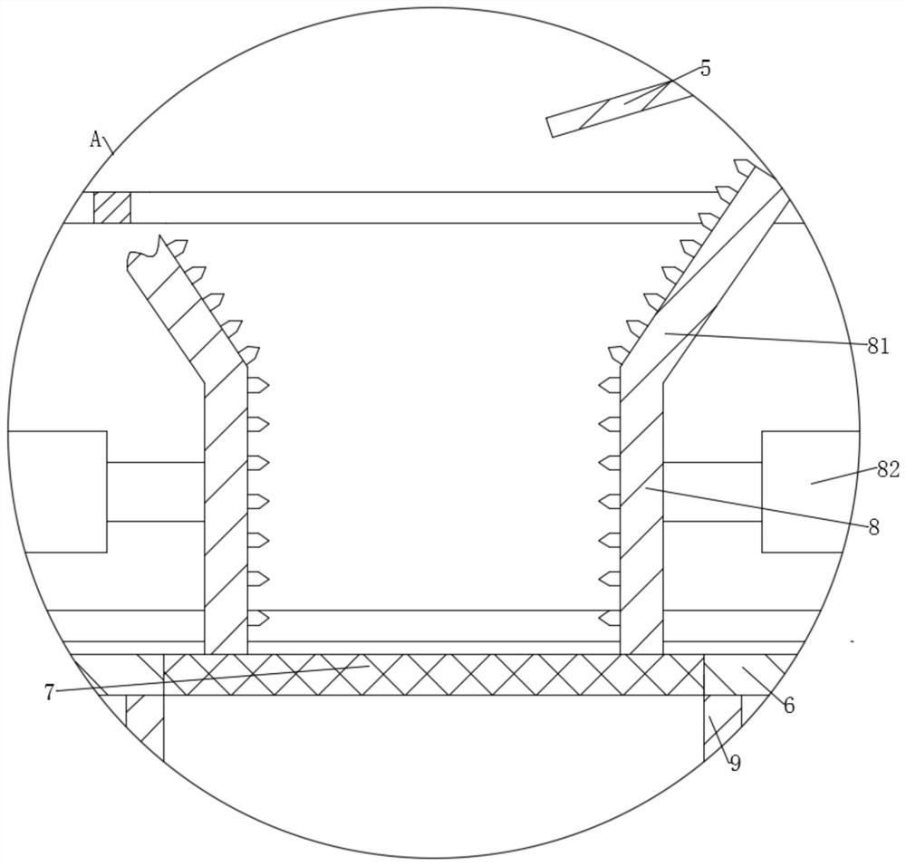 Bulk steel slag crushing device