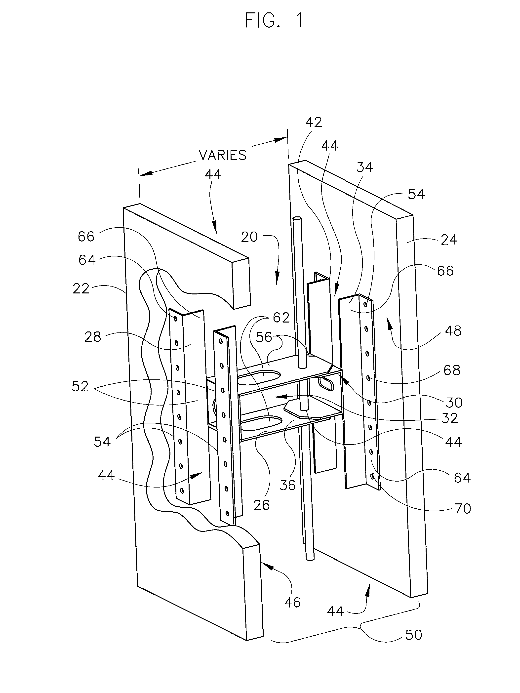 Load bearing wall formwork system and method